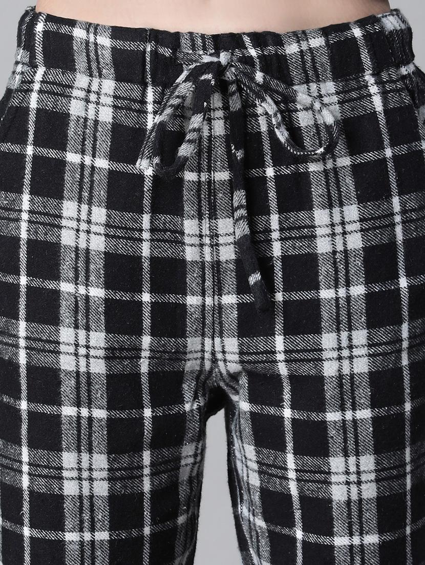 women black checkered pajama - 20592567 - Standard Image - 5