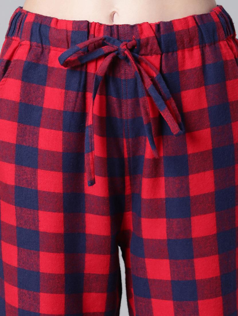 women checkered pajama - 20592570 - Standard Image - 5