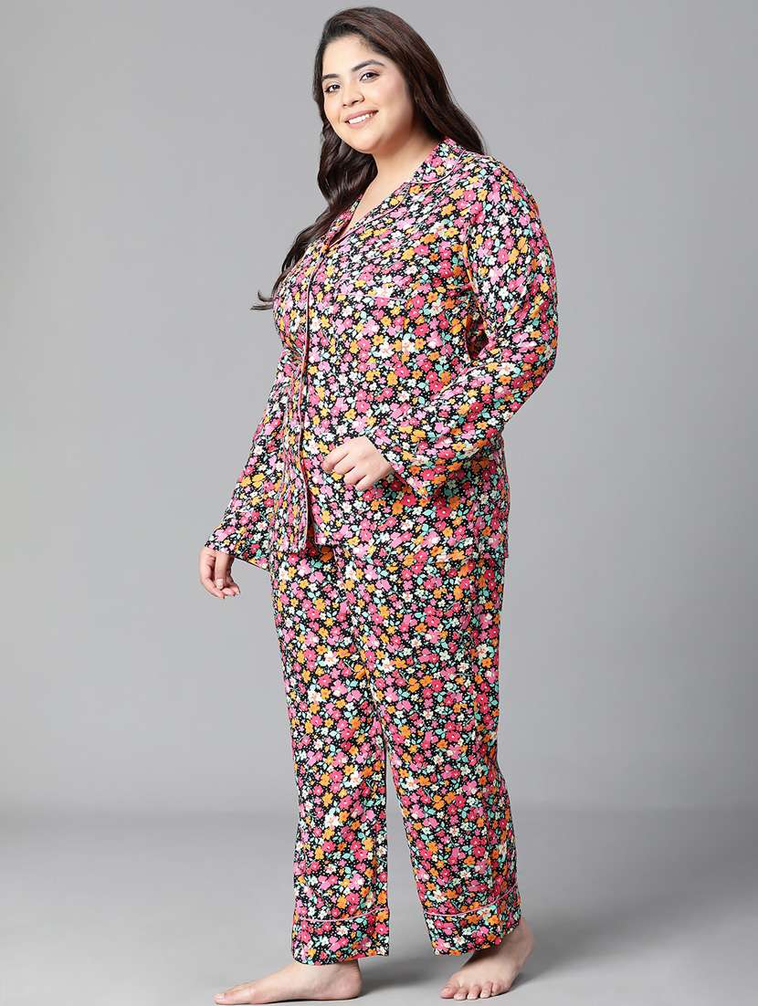 women floral print pajama - 20592576 - Standard Image - 3