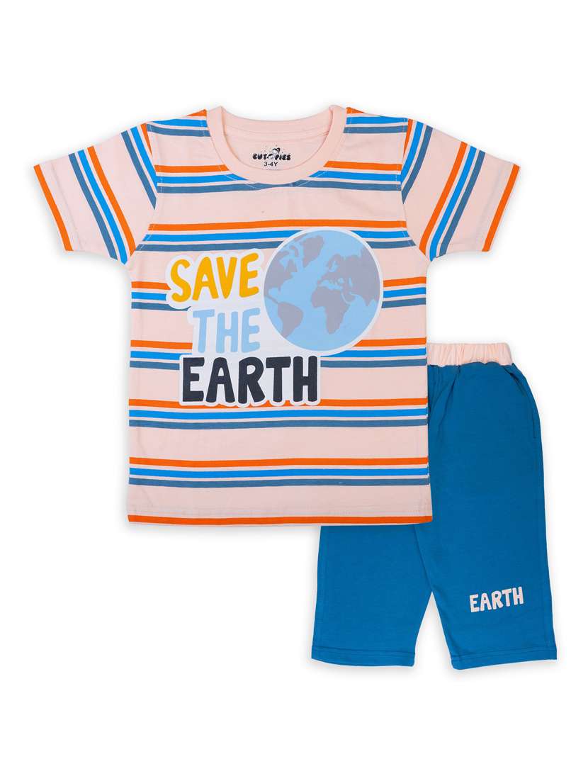 boys printed shorts set - 20592753 - Zoom Image - 0
