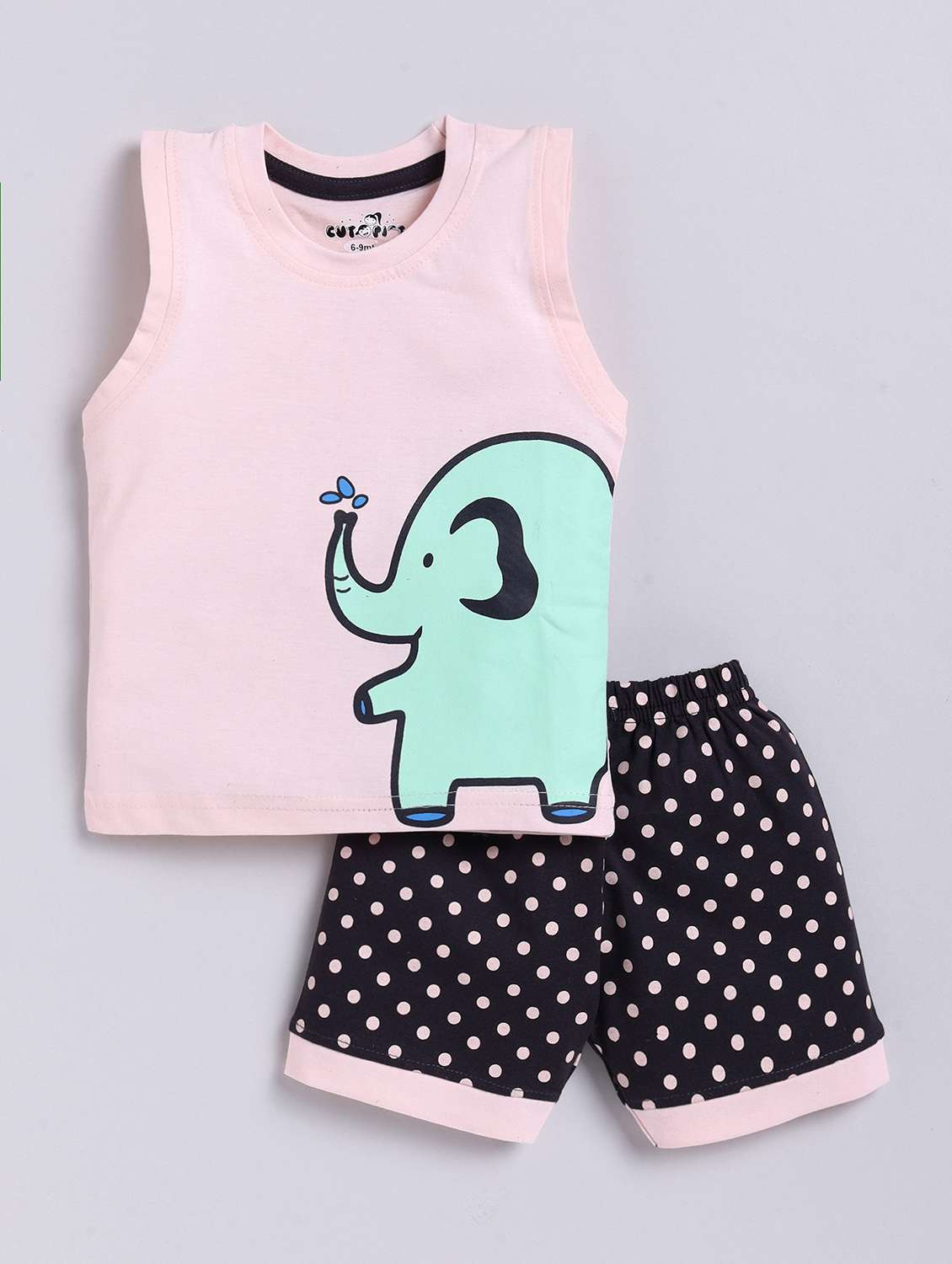 boys cotton sleeveless shorts twin set