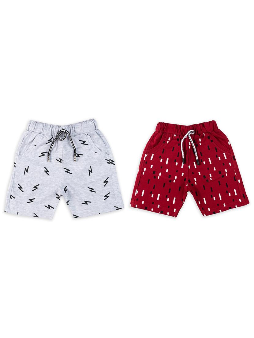 boys set of 2 printed regular shorts - 20593227 - Zoom Image - 0