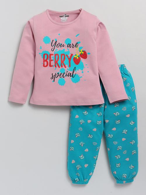 kids cotton pyjama nightwear set - 20593248 - Standard Image - 0