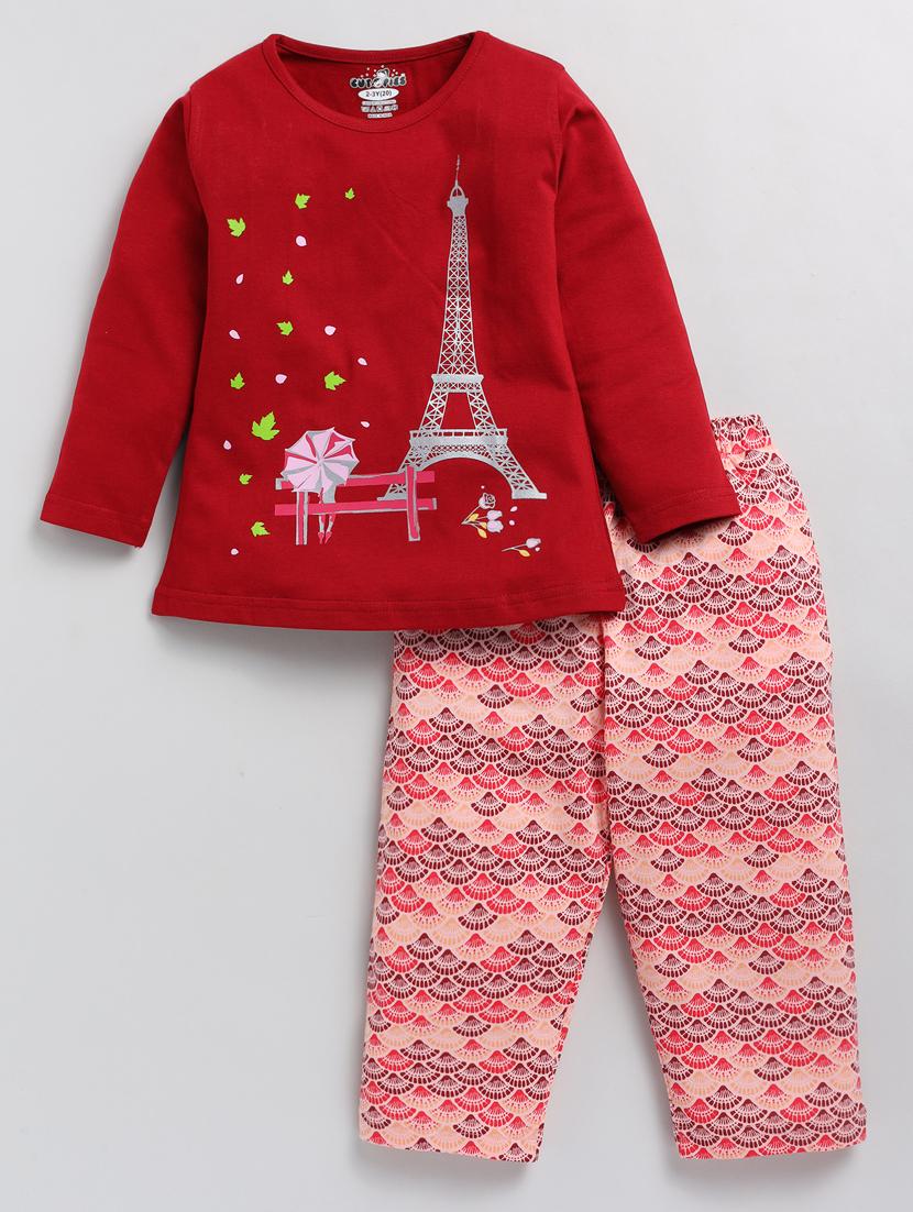 kids cotton pyjama nightwear set - 20593251 - Zoom Image - 0