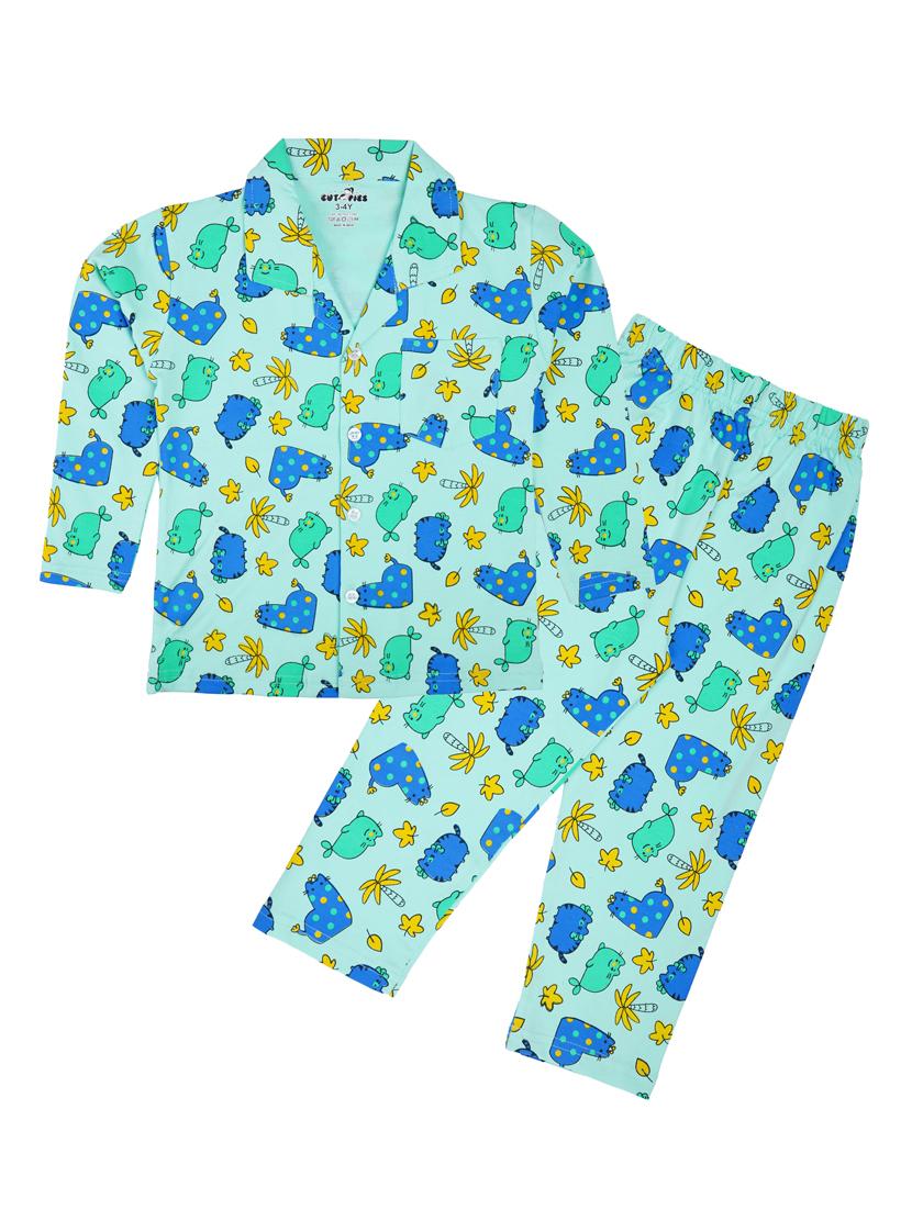kids cotton pyjama nightwear set - 20593296 - Zoom Image - 0