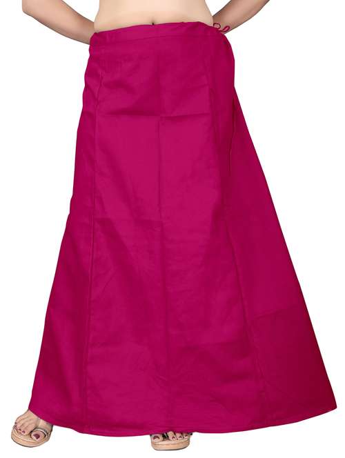 women pink solid petticoats shapewear