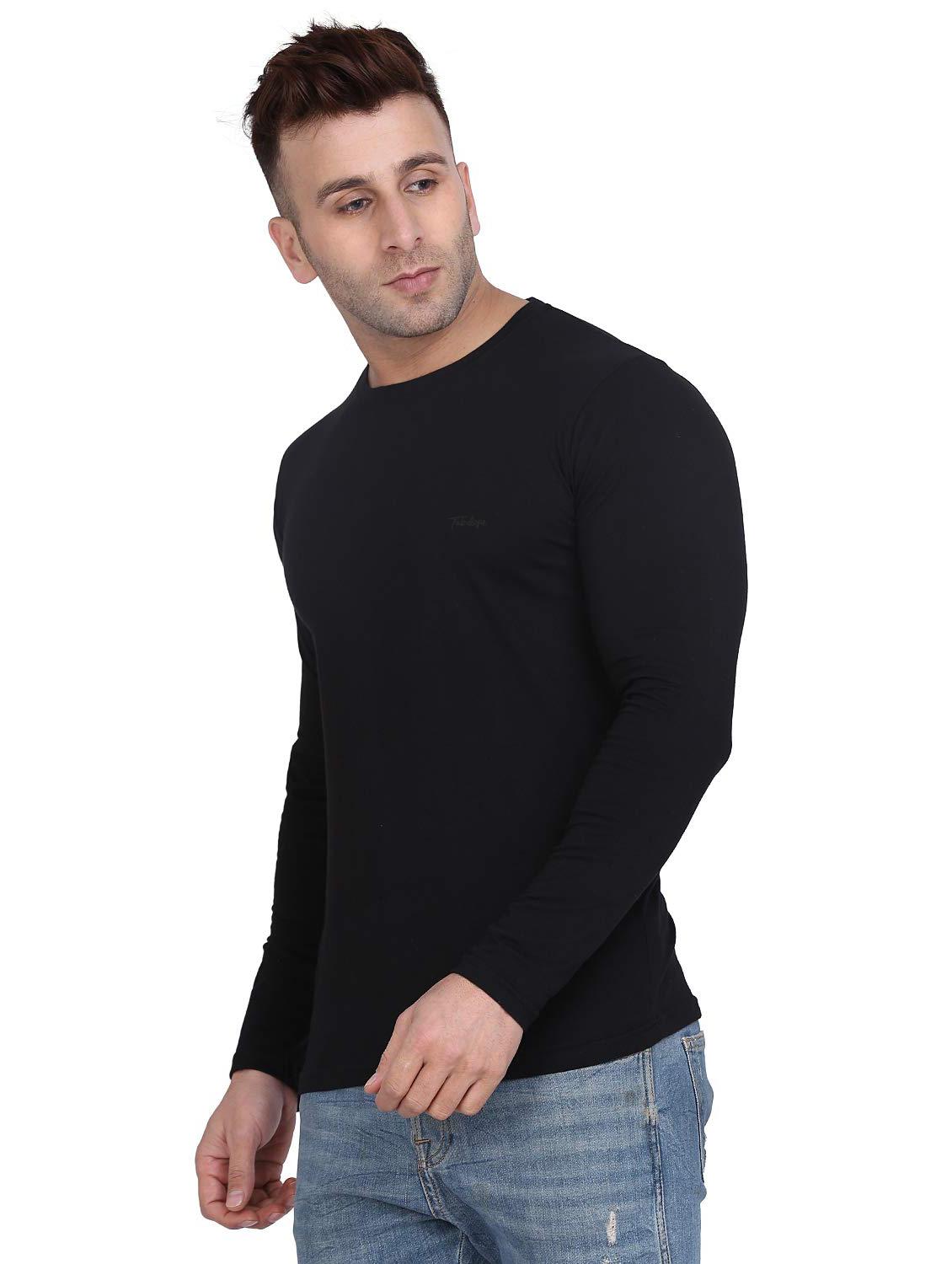 multi colored cotton blend plain tshirt - 20594303 - Standard Image - 3