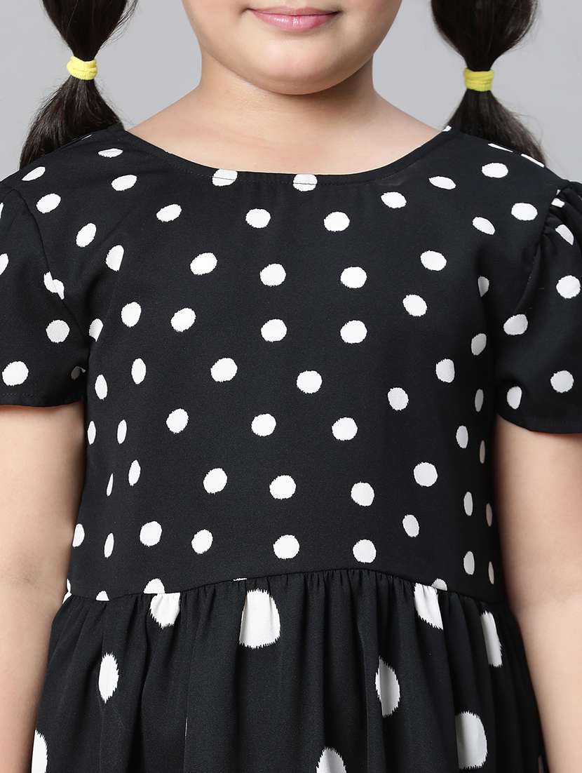 girls round neck short sleeves frock - 20594515 -  Standard Image - 5
