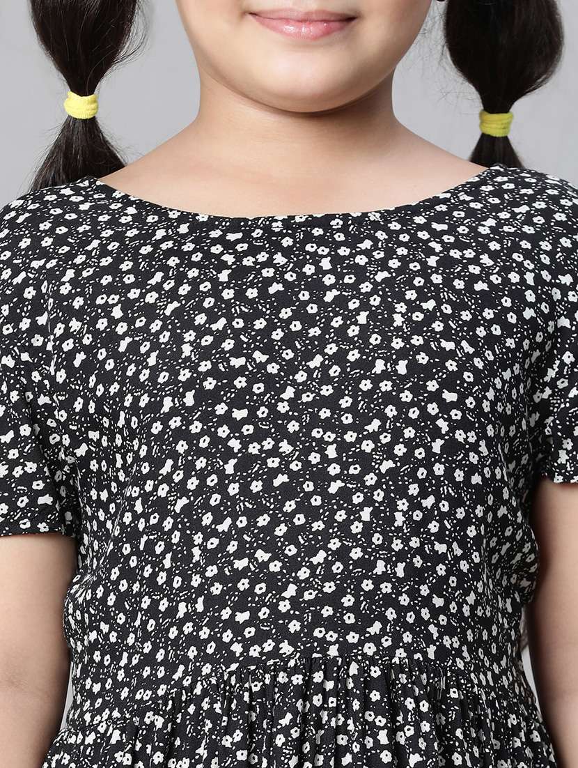 grey polyester frock - 20594517 -  Standard Image - 5