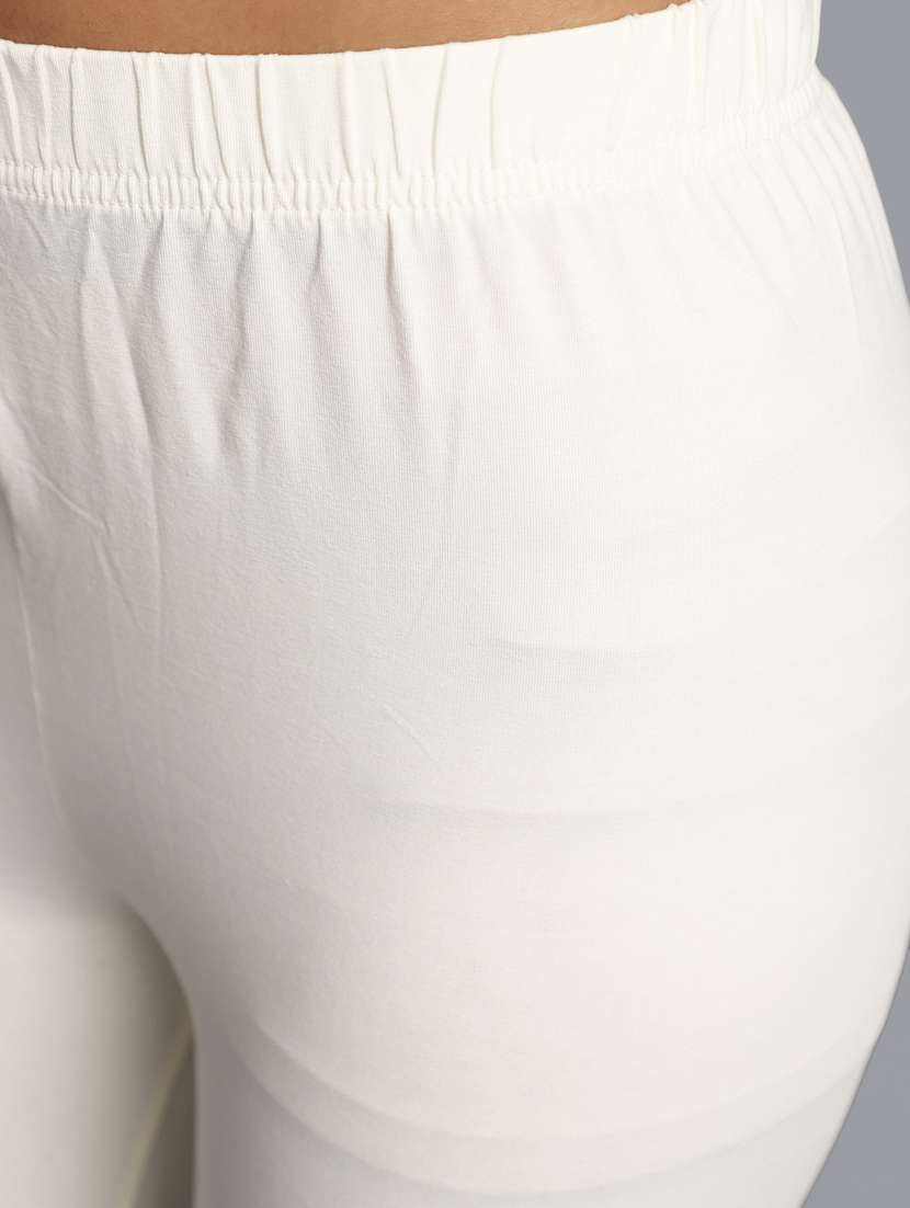 women solid cotton legging - 20594601 -  Standard Image - 5