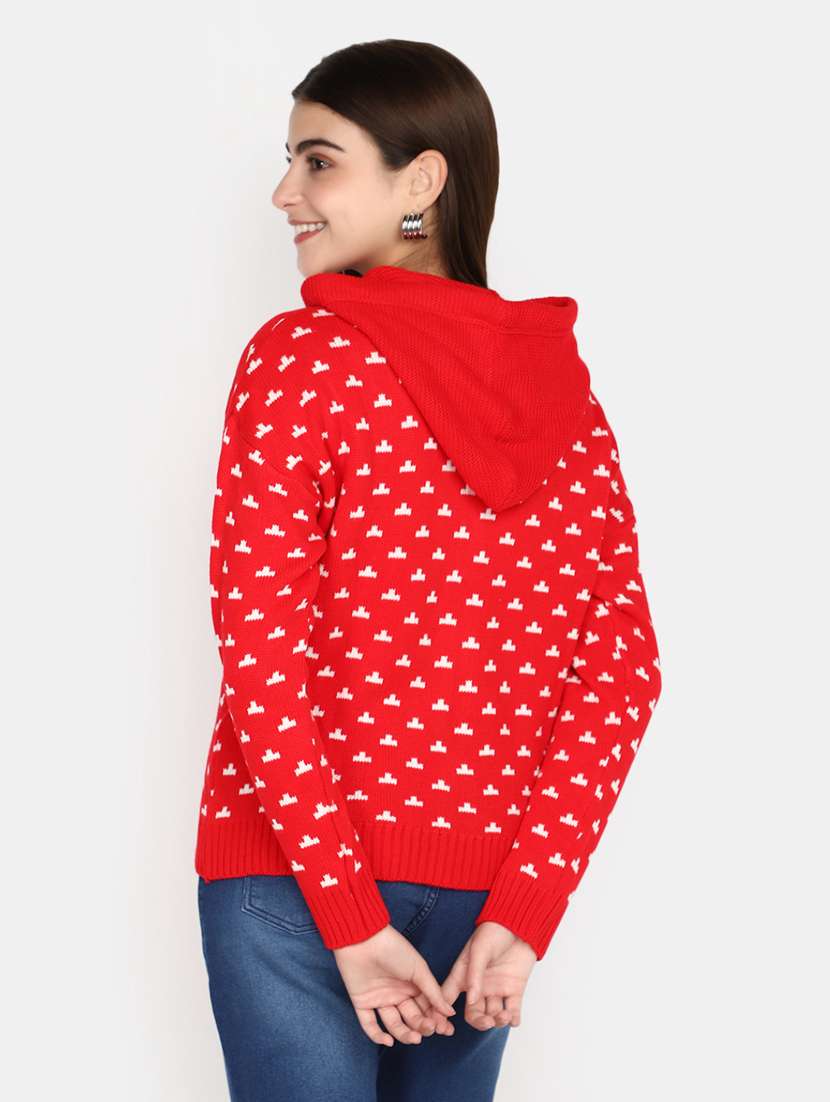 women self designed long sleeves cardigan - 20594741 -  Standard Image - 3