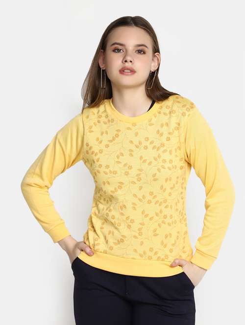 women printed long sleeves pullover - 20594756 -  Standard Image - 0