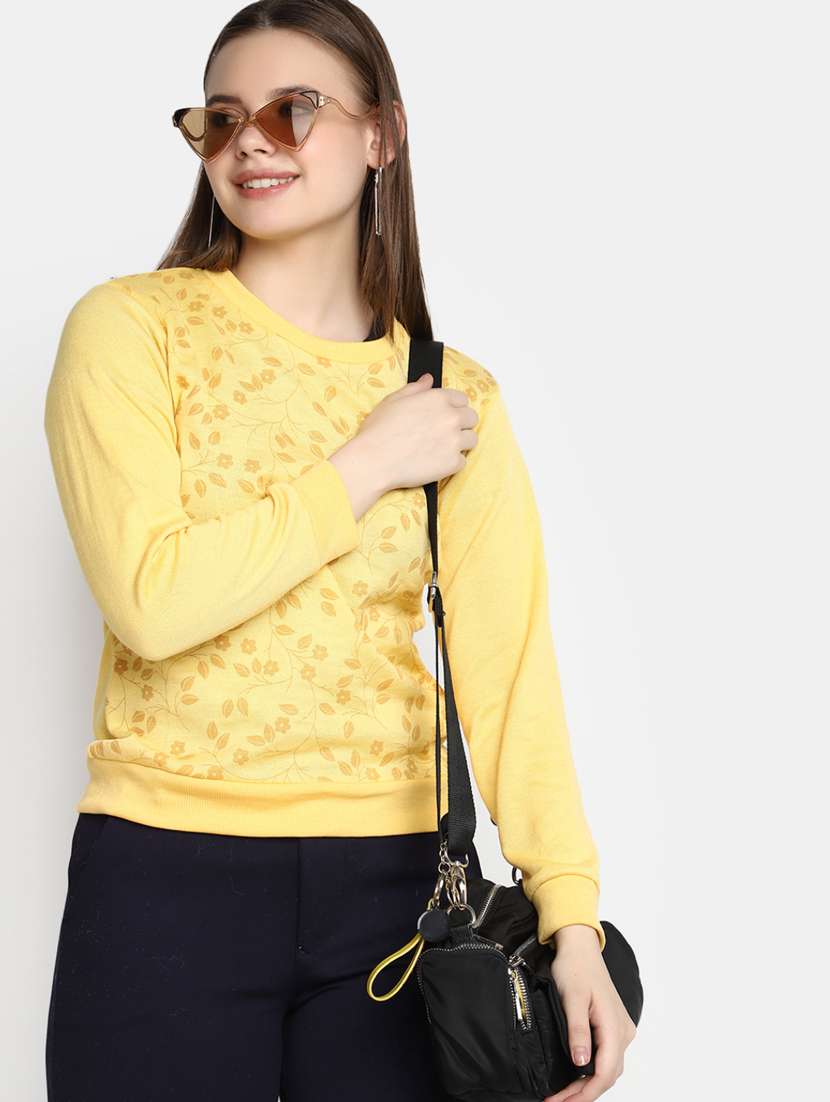 women printed long sleeves pullover - 20594756 -  Standard Image - 3