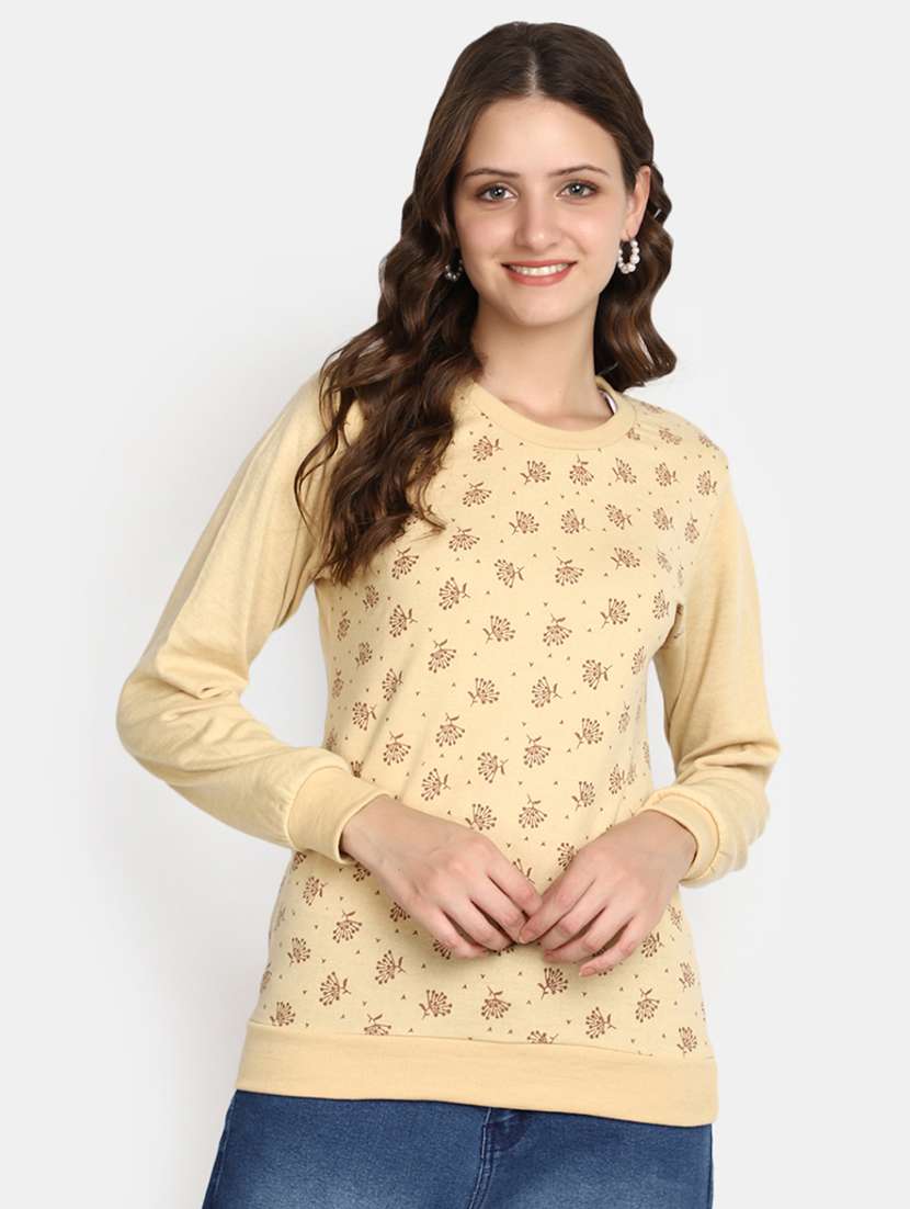 women printed long sleeves pullover - 20594758 - Zoom Image - 0