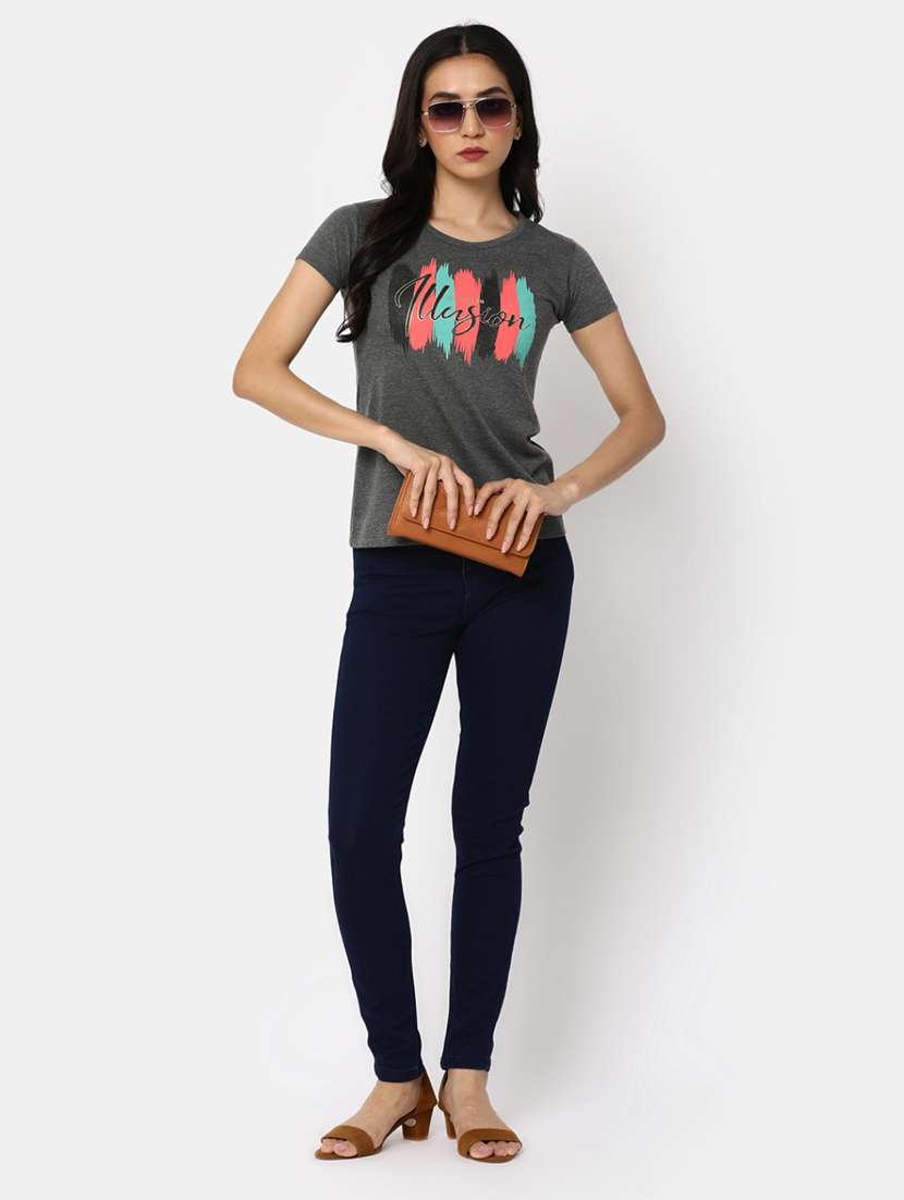 women's plain slim fit jeans - 20594925 -  Standard Image - 3