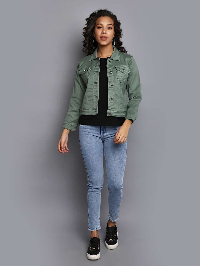 women's plain slim fit jeans - 20594932 -  Standard Image - 3