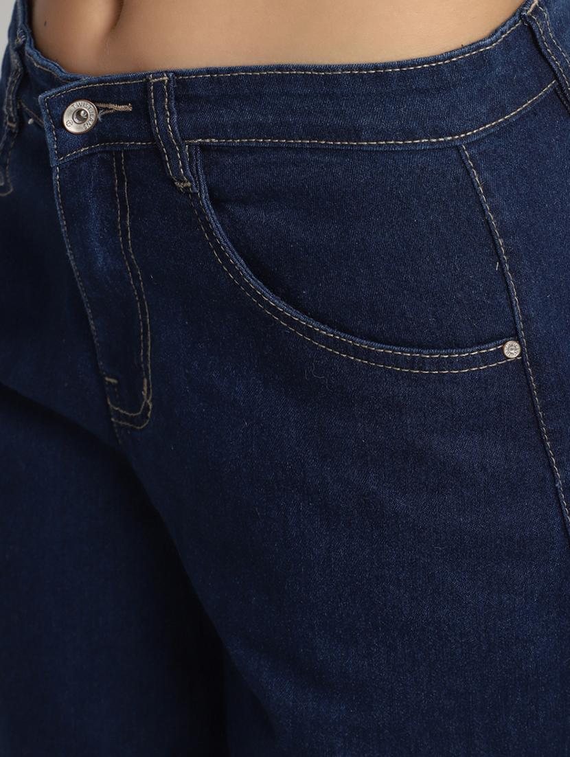 women's plain wide leg jeans - 20594950 - Standard Image - 5