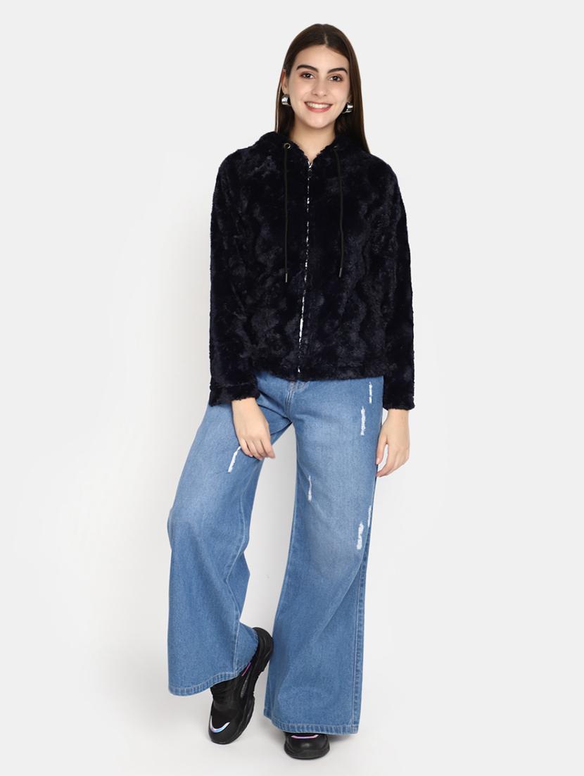 women's distress baggy leg jeans - 20594956 - Standard Image - 3