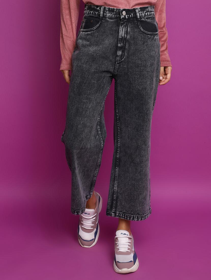 women's plain straight fit jeans - 20594958 -  Zoom Image - 0