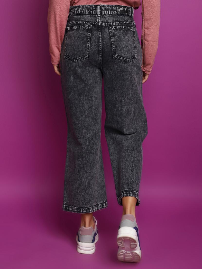 women's plain straight fit jeans - 20594958 - Standard Image - 3