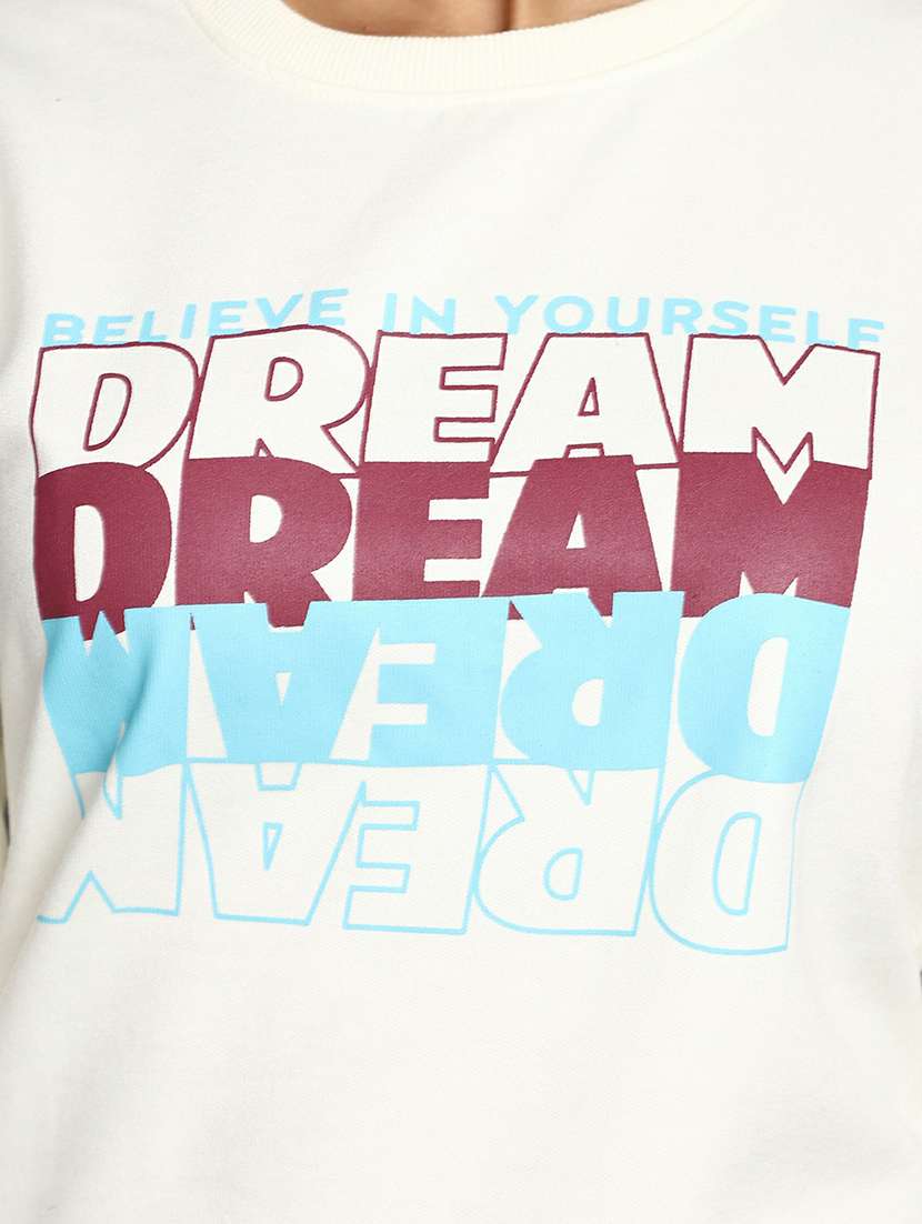 women front print crew neck sweatshirt - 20595041 - Standard Image - 5