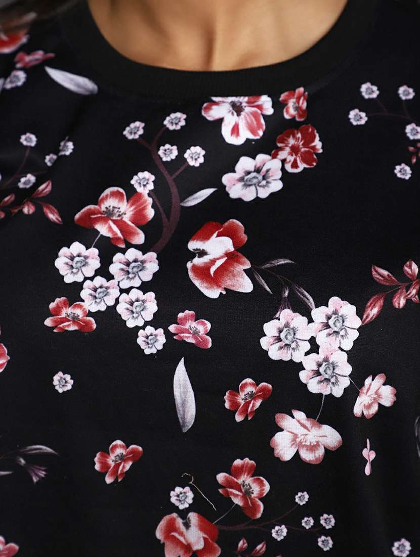 women all over print round neck sweatshirt - 20595047 -  Standard Image - 5