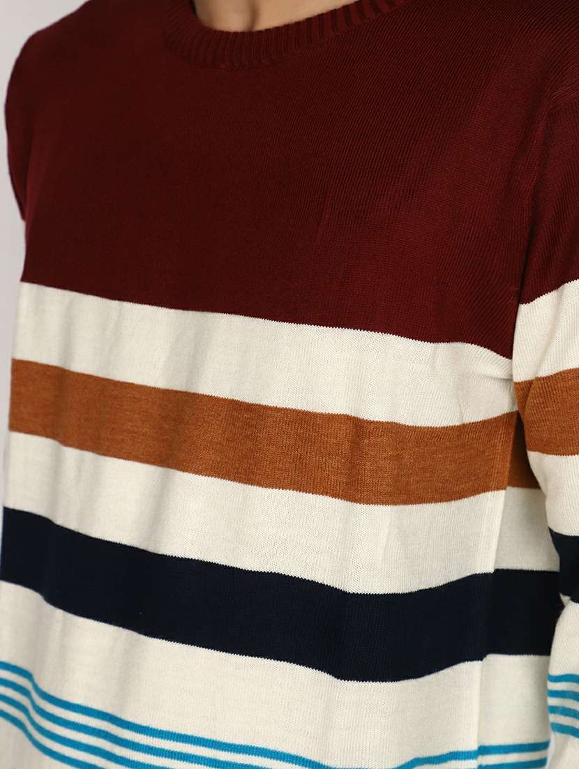 men striped long sleeve regular fit pullover  - 20595118 -  Standard Image - 5