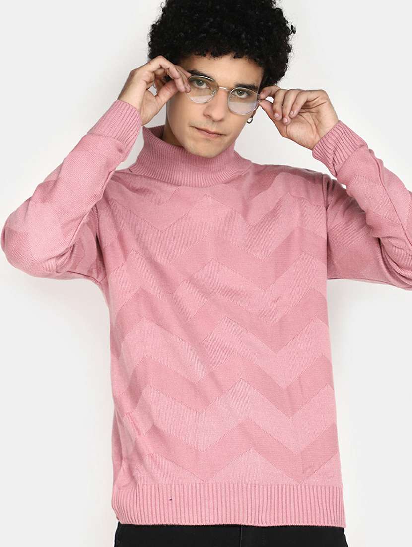 men self design long sleeve regular fit pullover  - 20595125 -  Standard Image - 3