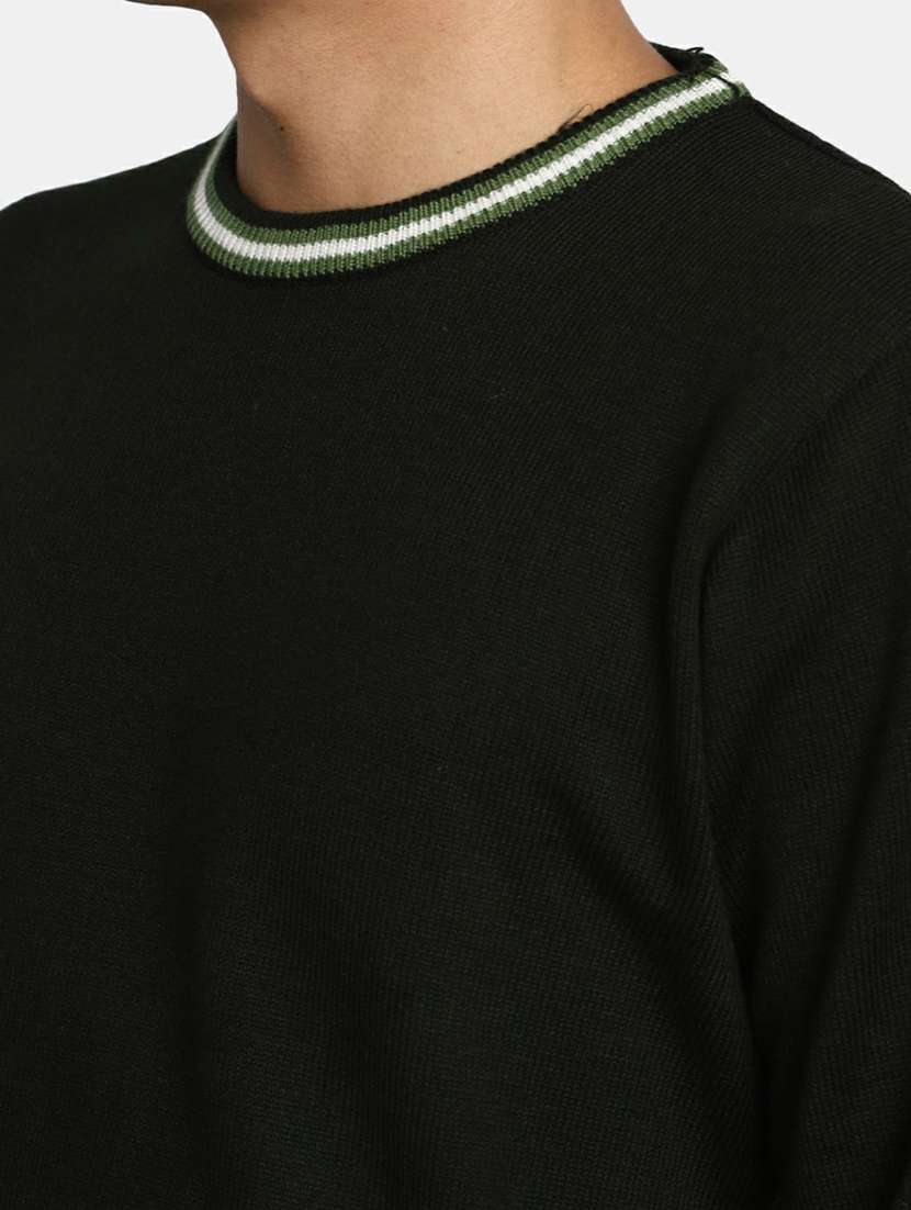 men solid long sleeve regular fit pullover  - 20595133 -  Standard Image - 5