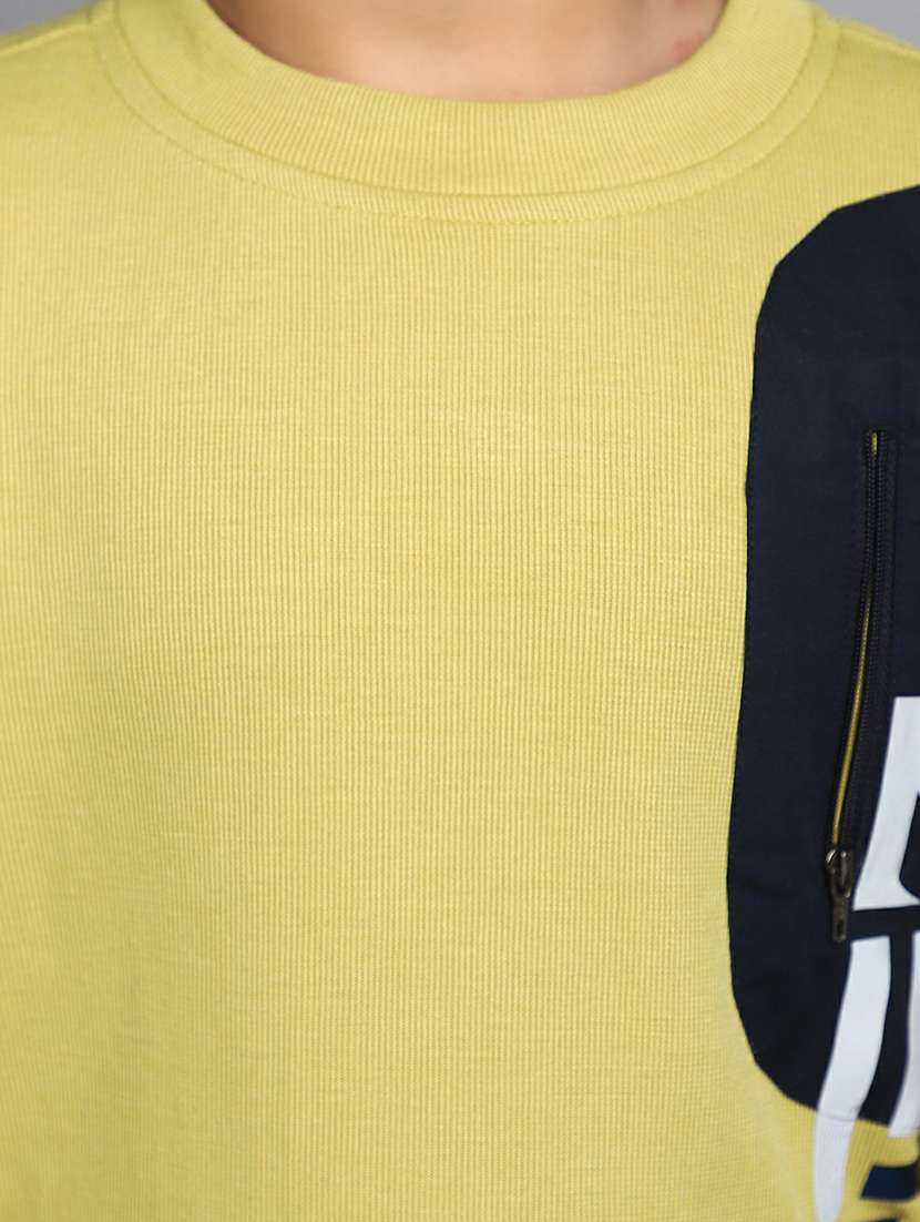 boys yellow full sleeve t-shirt - 20595229 -  Standard Image - 5