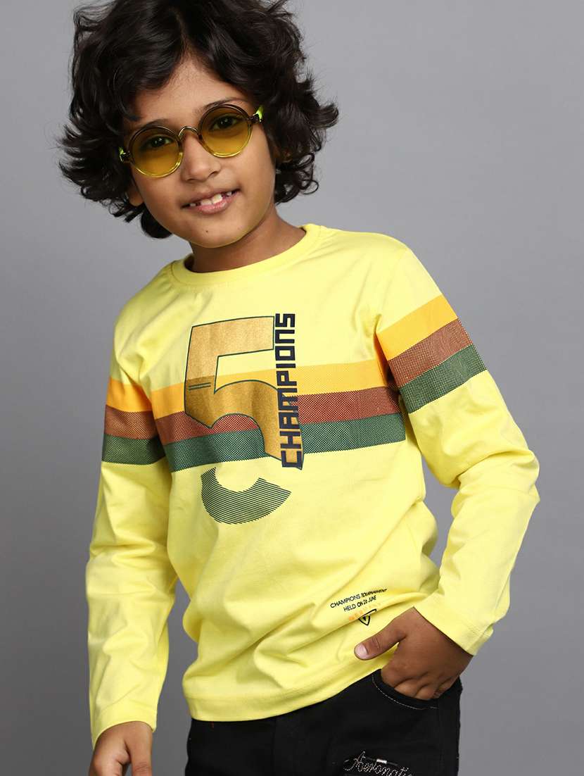 boys round neck typographic regular sweatshirt - 20595249 -  Standard Image - 3