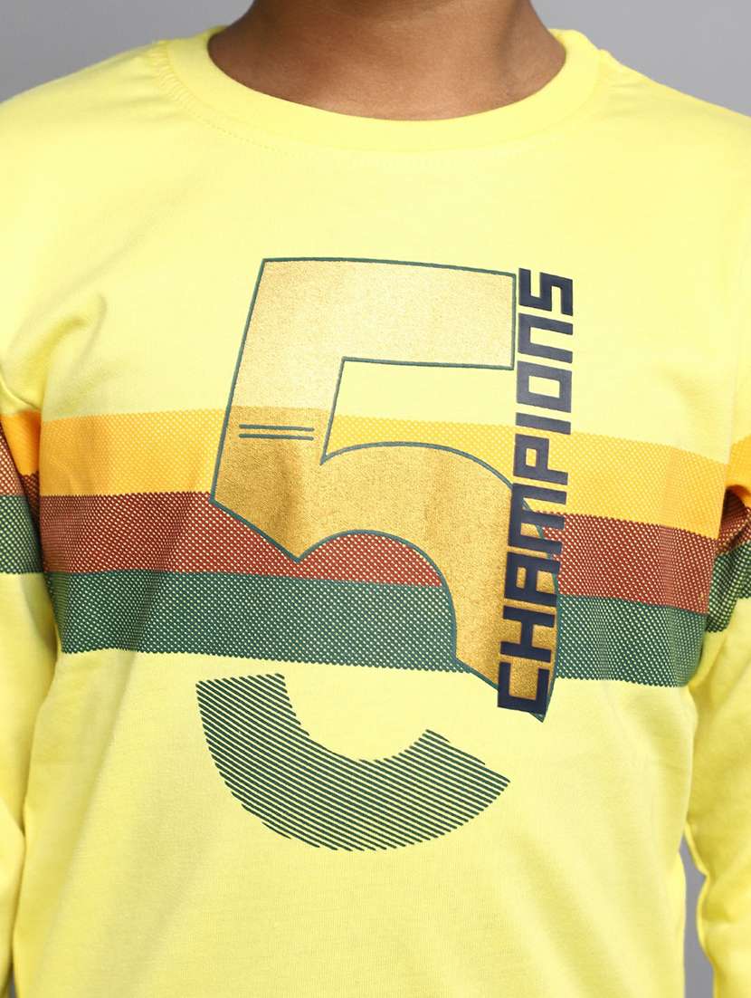 boys round neck typographic regular sweatshirt - 20595249 -  Standard Image - 5