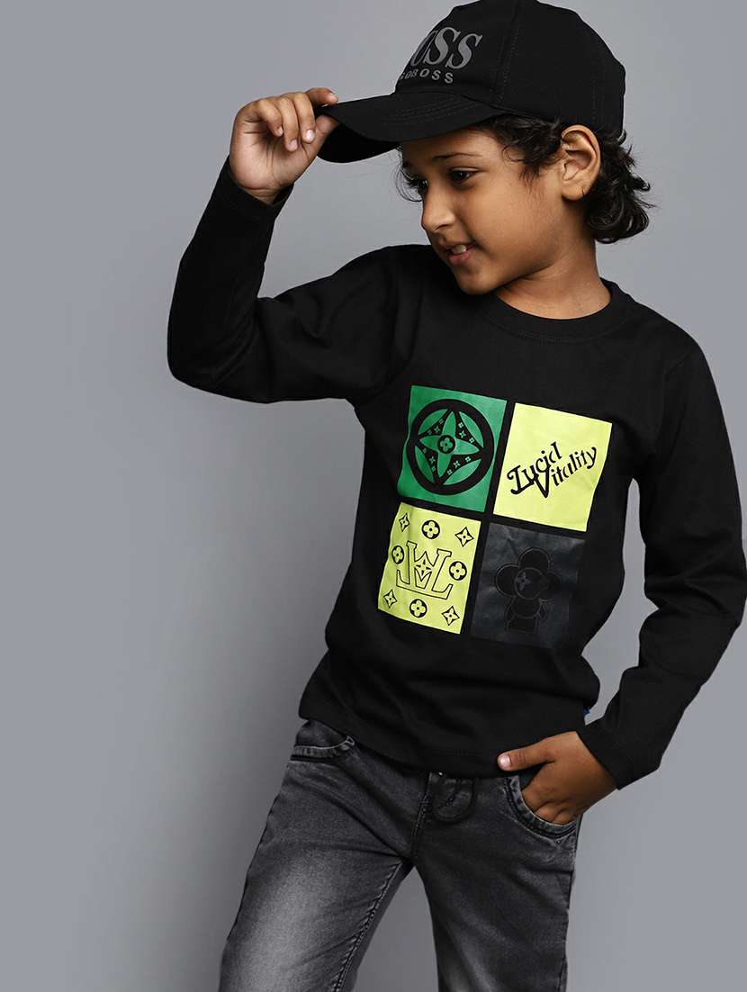 boys round neck graphic regular t-shirt - 20595250 -  Standard Image - 3