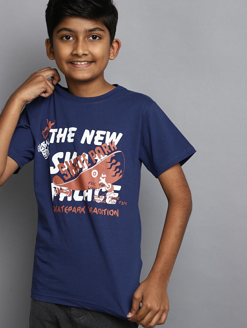 boys blue graphic t-shirt - 20595255 - Standard Image - 3