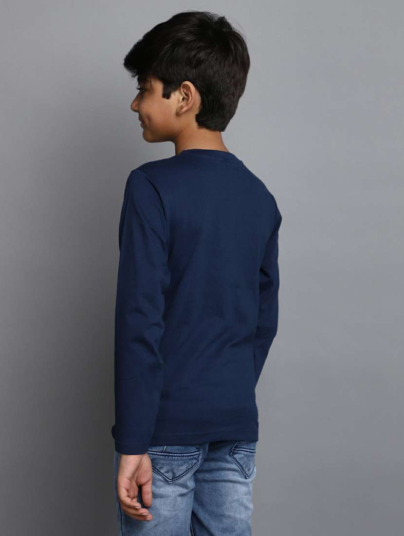 boys long sleeved front print t-shirt - 20595261 -  Standard Image - 3