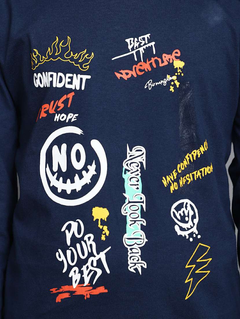 boys long sleeved front print t-shirt - 20595261 -  Standard Image - 5