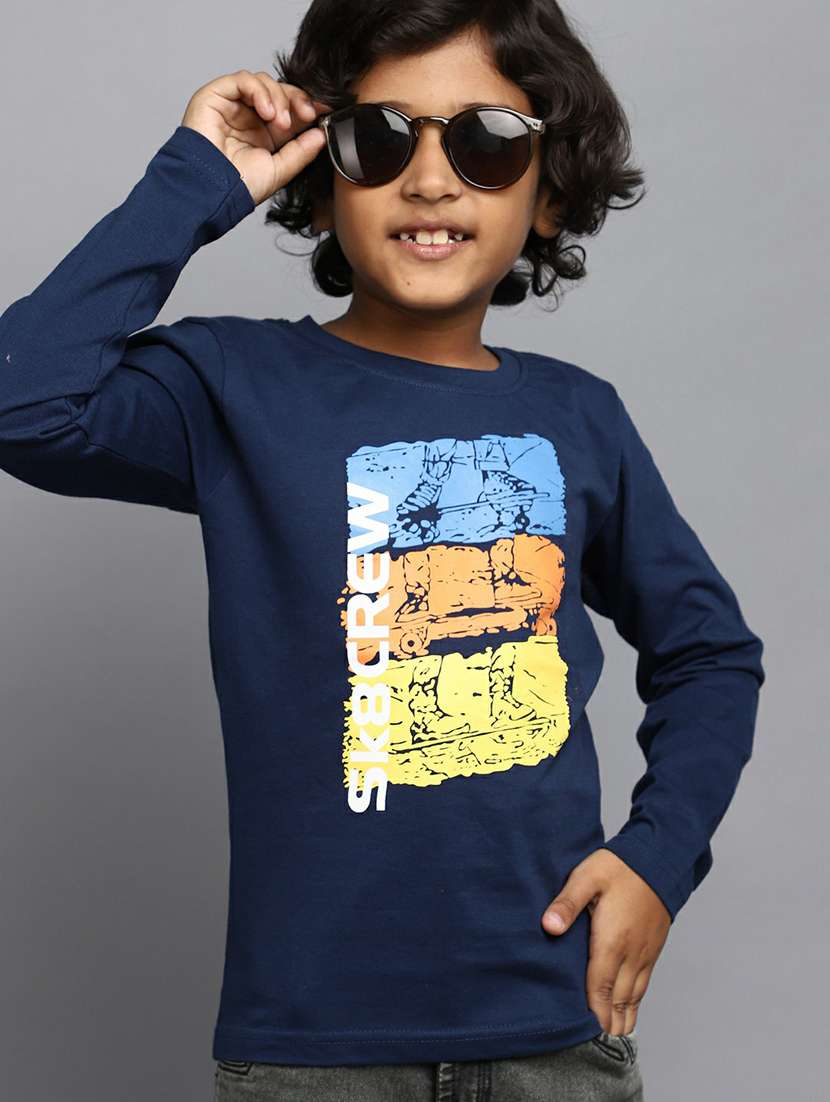 boys navy blue graphic t-shirt - 20595263 -  Standard Image - 3