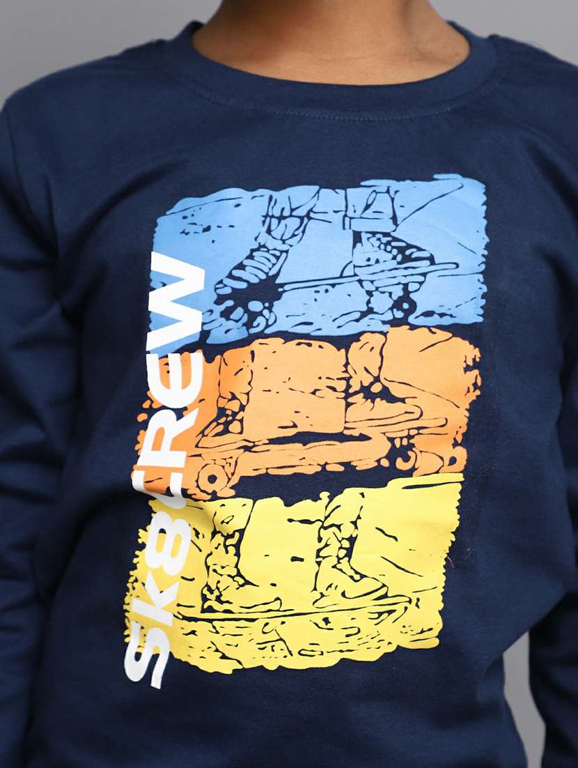 boys navy blue graphic t-shirt - 20595263 -  Standard Image - 5