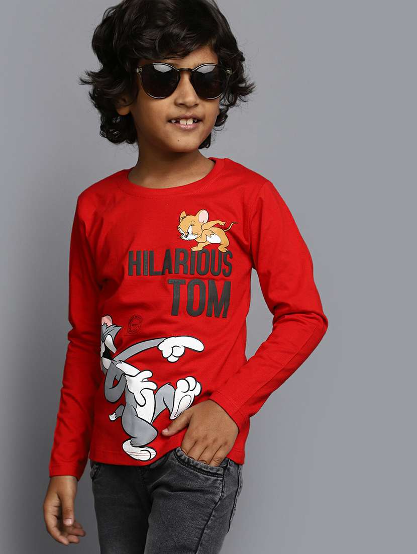 boys red graphic t-shirt - 20595285 -  Standard Image - 3