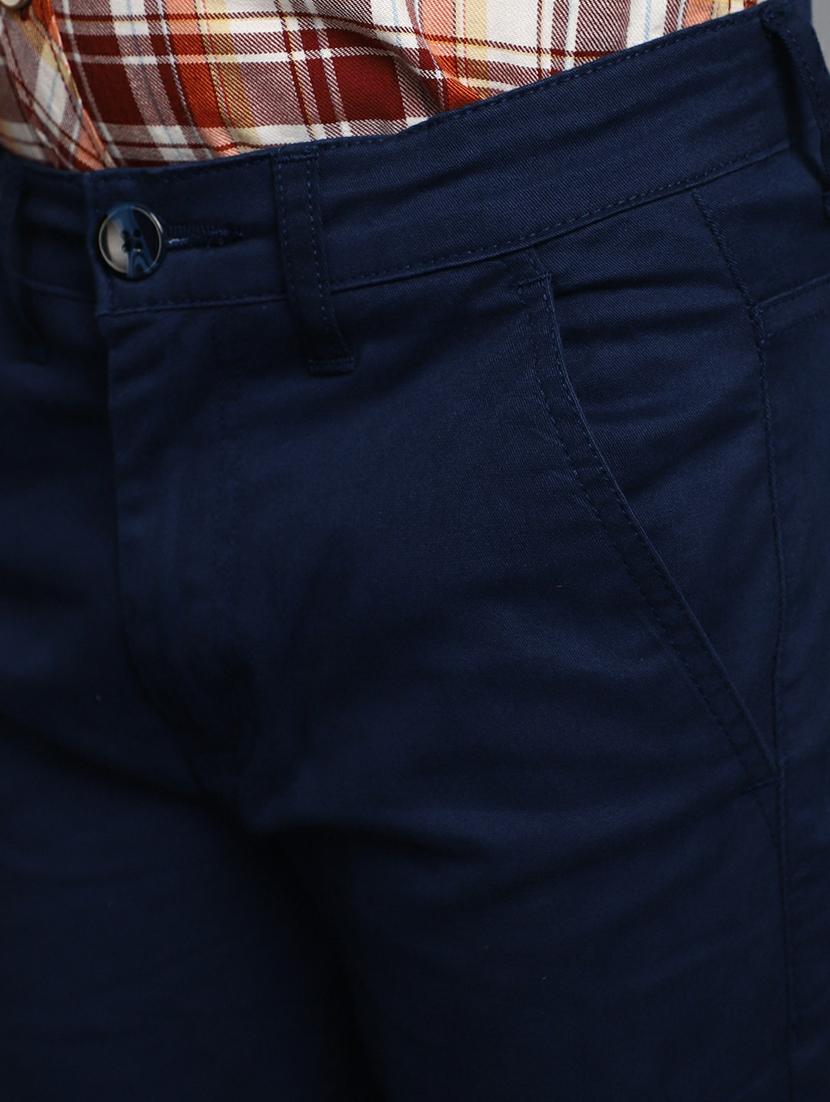 boys blue solid regular chinos - 20595492 - Standard Image - 5