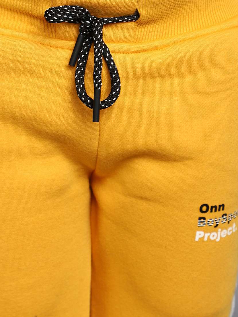 boys yellow side taped joggers - 20595518 - Standard Image - 5