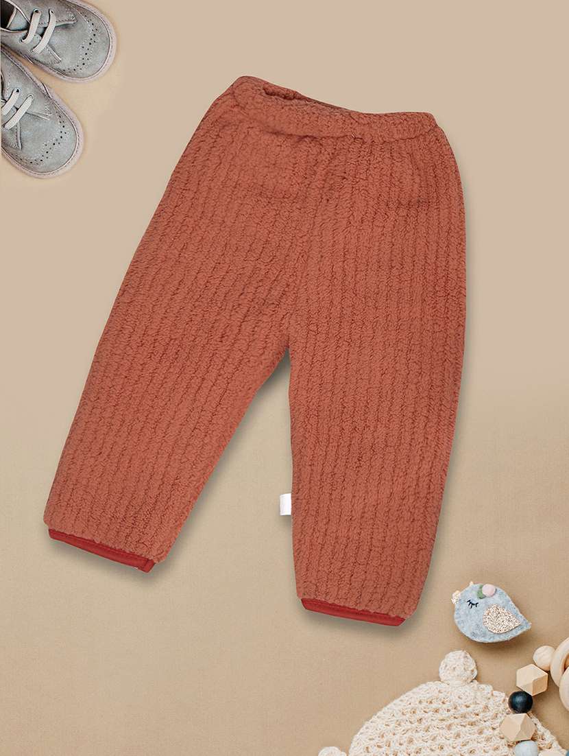 self design brown casual trouser - 20595570 - Zoom Image - 0