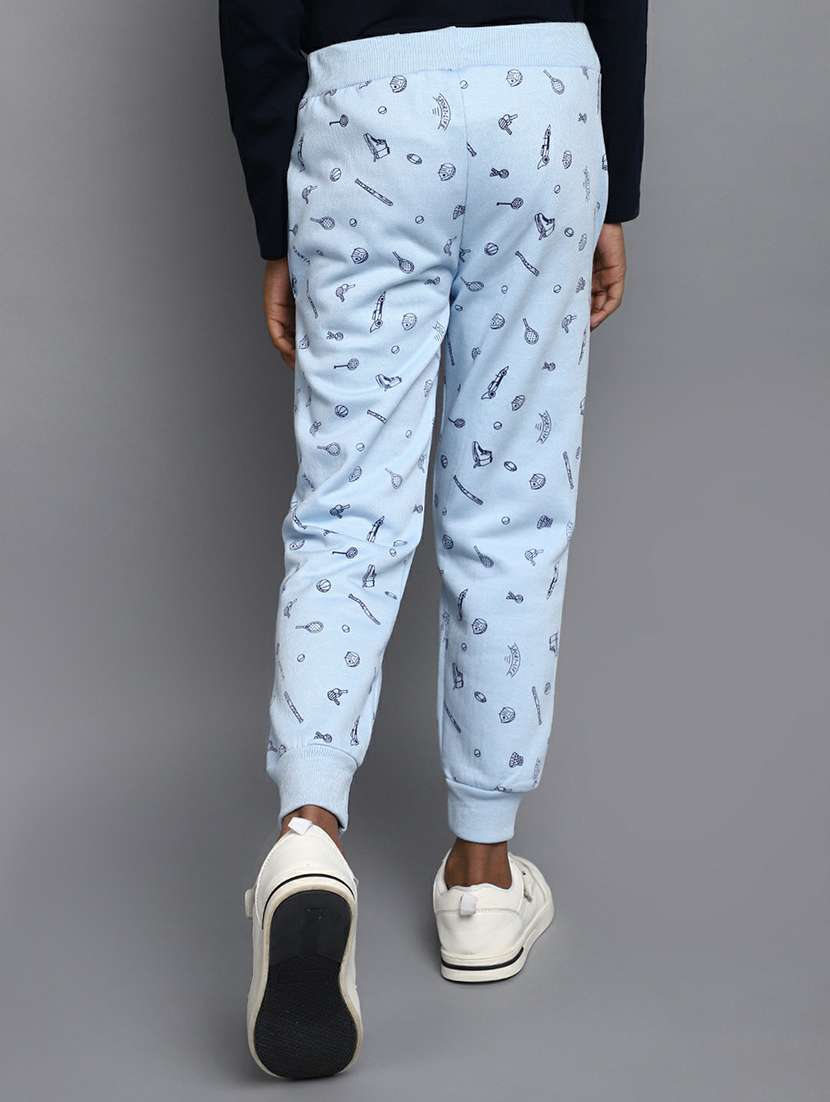 boys purist blue printed trousers - 20595578 -  Standard Image - 3