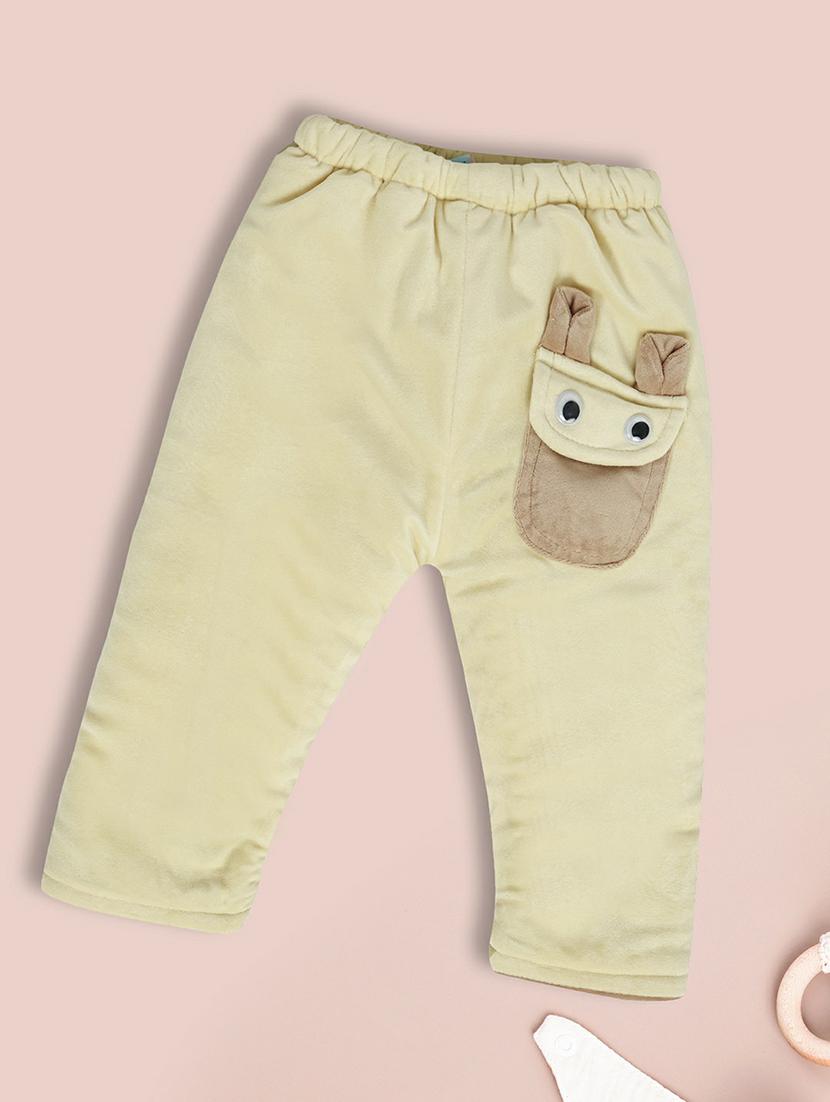 light yellow cotton casual trouser - 20595585 - Zoom Image - 0