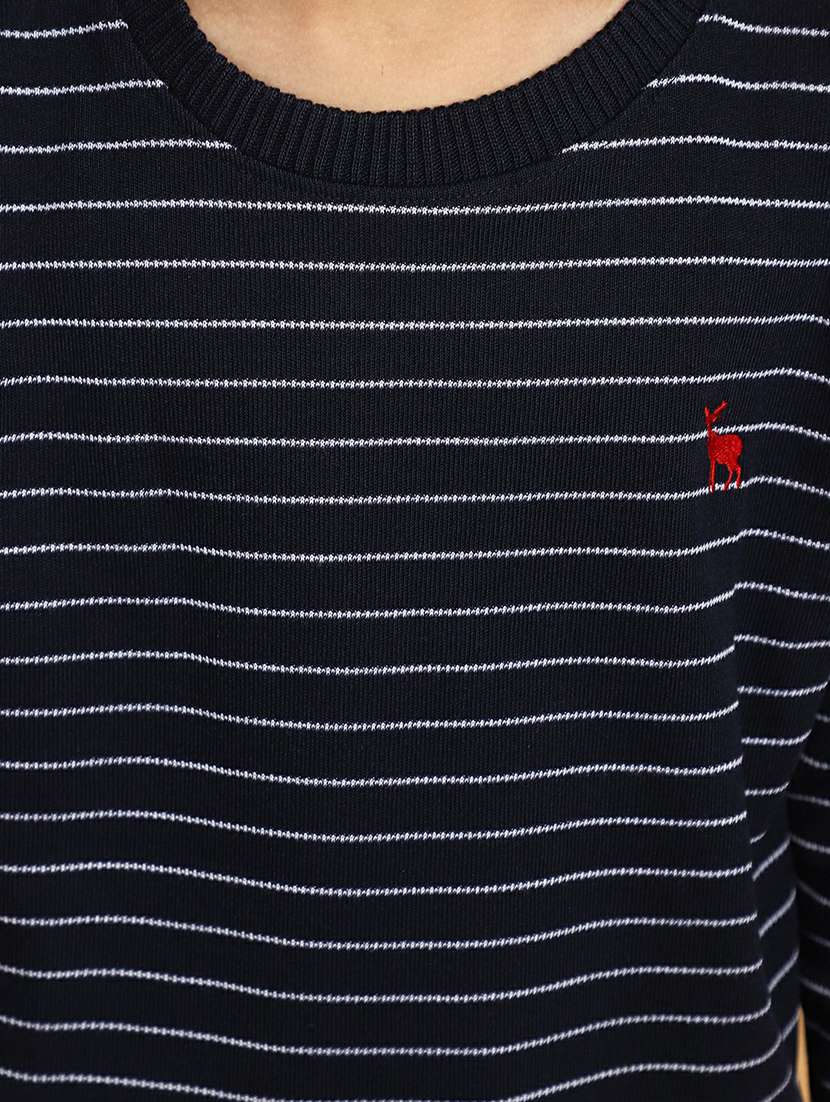 boys navy & white striped sweater - 20595722 - Standard Image - 5