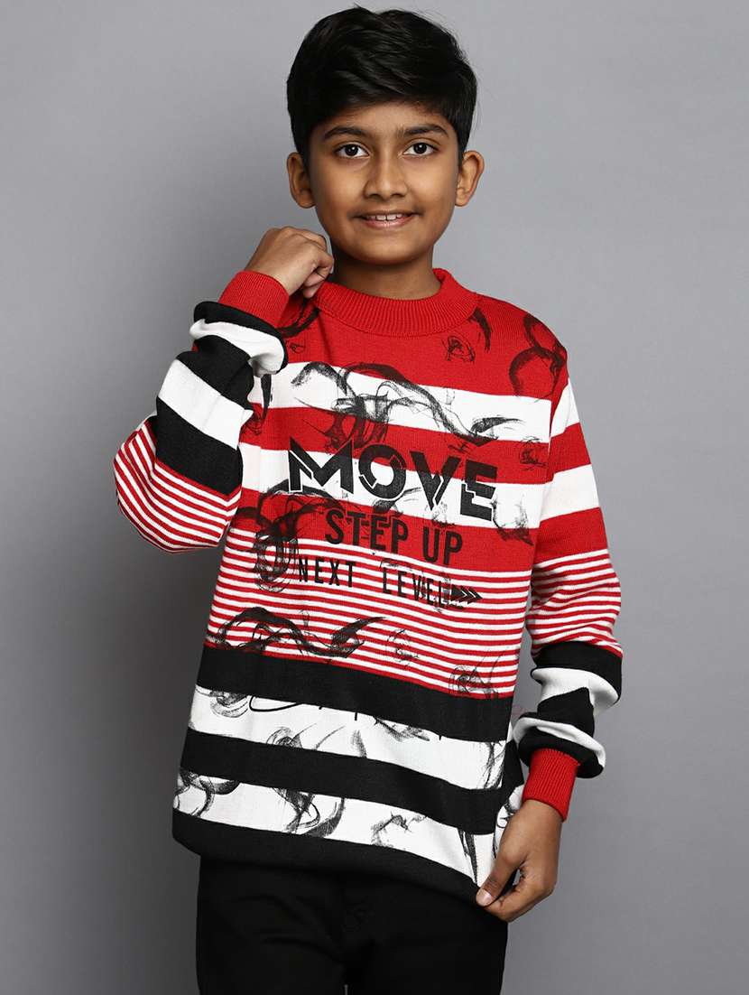 boys multi colored striped sweater - 20595735 -  Standard Image - 3