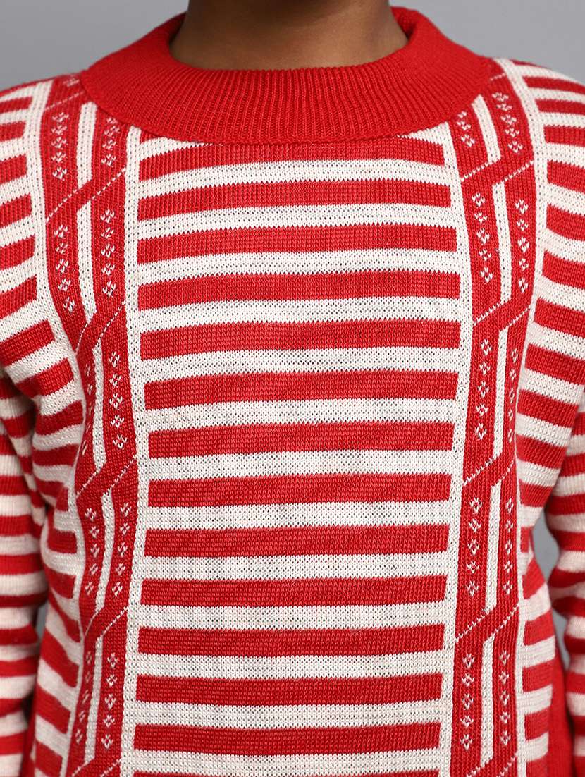 boys red & white striped sweater - 20595736 -  Standard Image - 5
