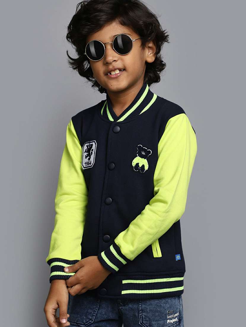 boys long sleeved color block sweatshirt - 20595809 - Standard Image - 3
