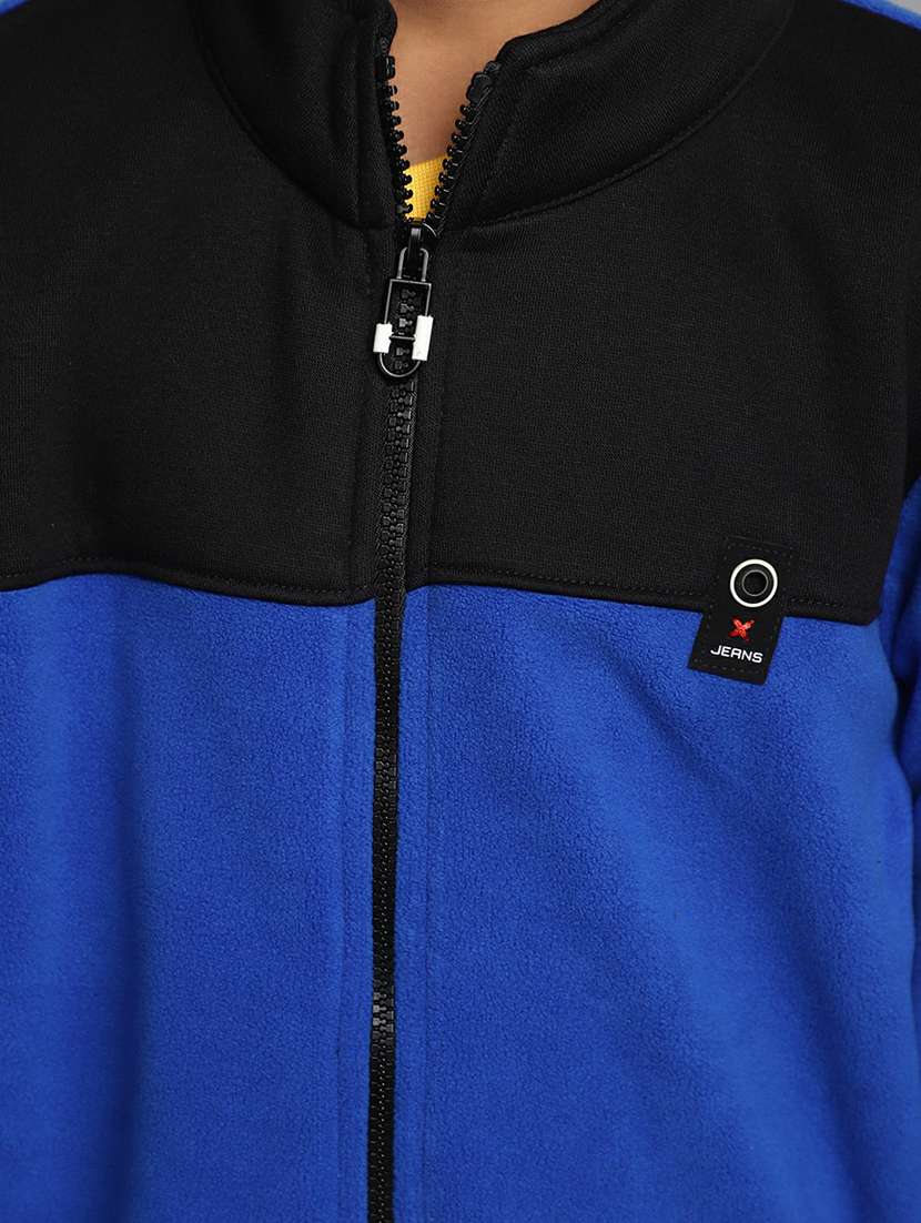 boys blue & black zipper sweatshirt - 20595815 - Standard Image - 5