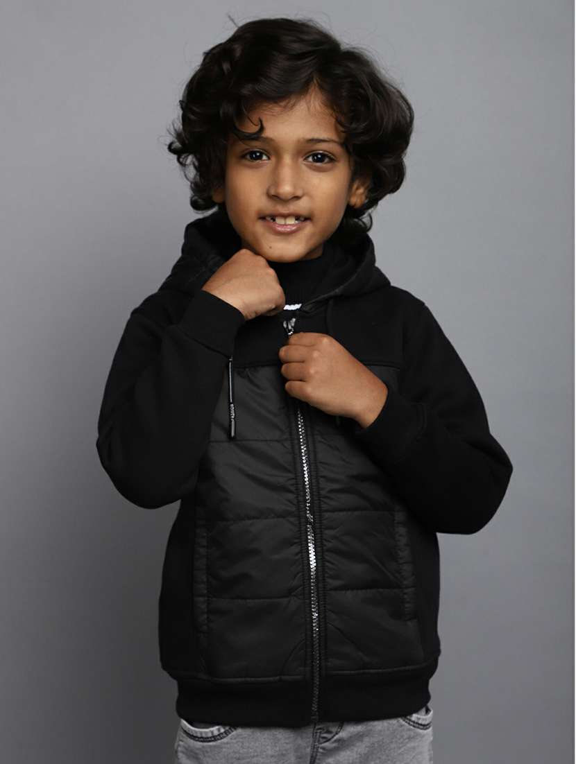boys black hooded sweatshirt